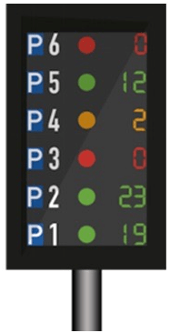 Led parking signs